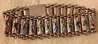 Chinese silver enamel 8 immortals bracelet