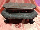 Asian cinnarbar lacquer table