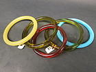 5 Peking glass bangles