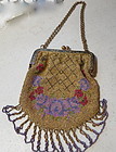 Vintage French beaded purse in 1920's fashion