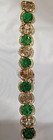 Jadeite 14k gold bracelet