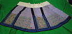 Chinese embroidered silk skirt