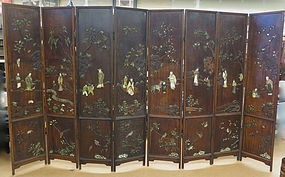 Chinese eight panel coromandel screen