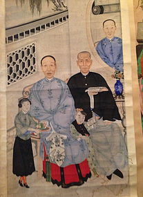 Large Chinese ancestor's painting