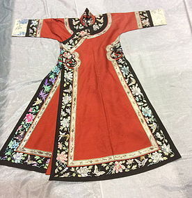 A Chinese Manch court lady's robe