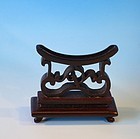 Carved Chinese Rosewood stand