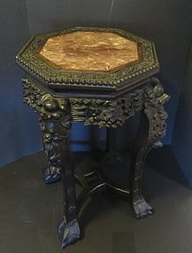 Carved Chinese Rosewood stand