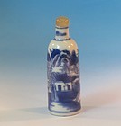 antique Chinese blue and white  porcelain snuff bottle