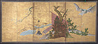 17th c. Japanese Momoyama Gold Screen