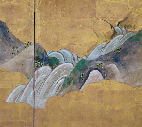 17th c. Japanese Momoyama Gold Screen