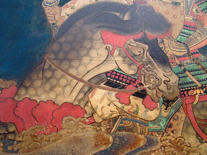 18th century Japanese Samurai Warrior Screen