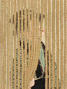 Taisho p. Japanese Ukiyoe painting by Ibuki Senseki