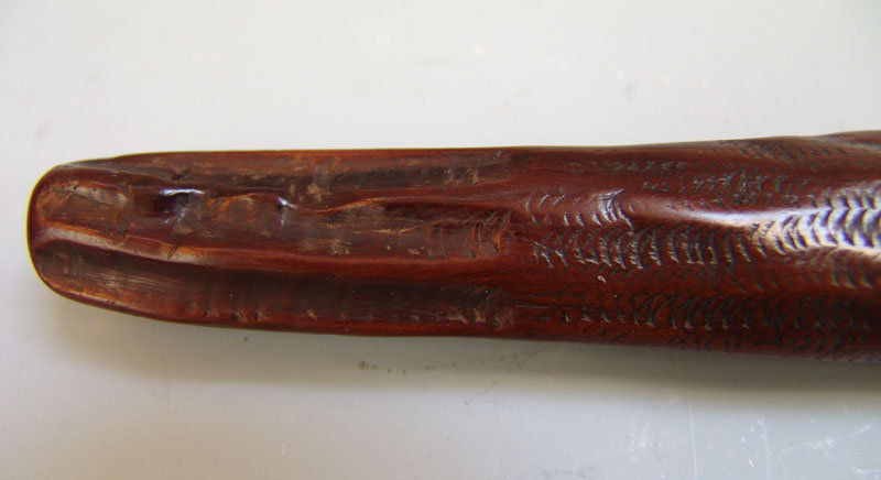 Antique Japanese Sagemono Bokuto Wooden Doctors Sword