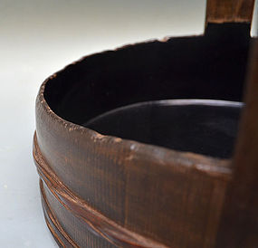 Antique Japanese Tea Room Sumitori Charcoal Tray