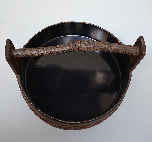 Antique Japanese Tea Room Sumitori Charcoal Tray