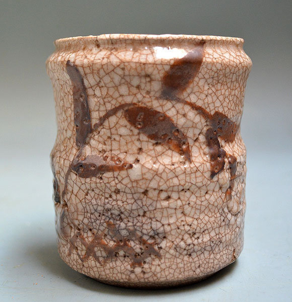 Set five Edo period Shino Mukozuke Cups