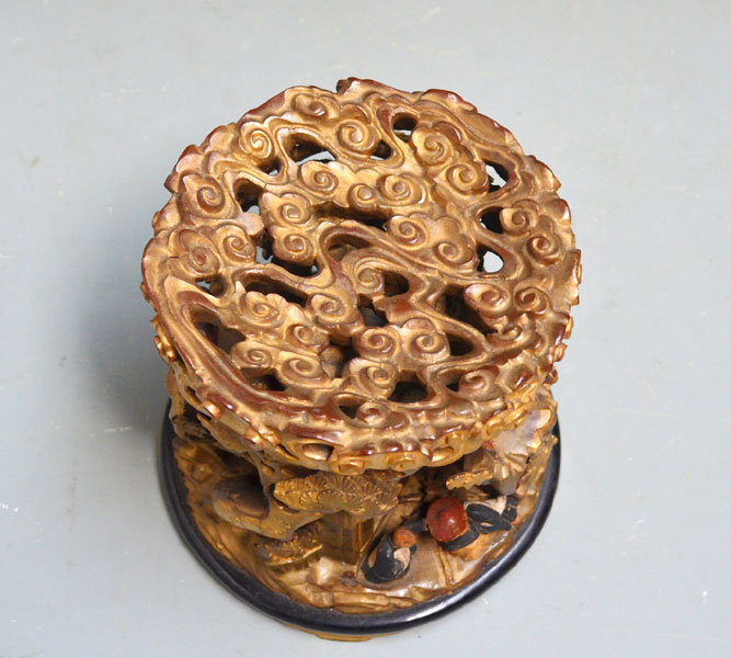 Museum Quality Antique Japanese Buddhist Bell Stand