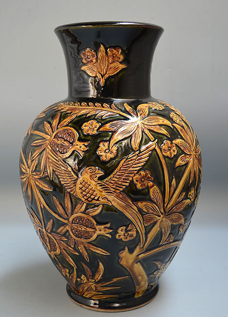 Important Japanese Pottery Vase by Ito Tozan I