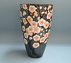 Ando Shippo Cloisonne Vase, Plum Blossoms