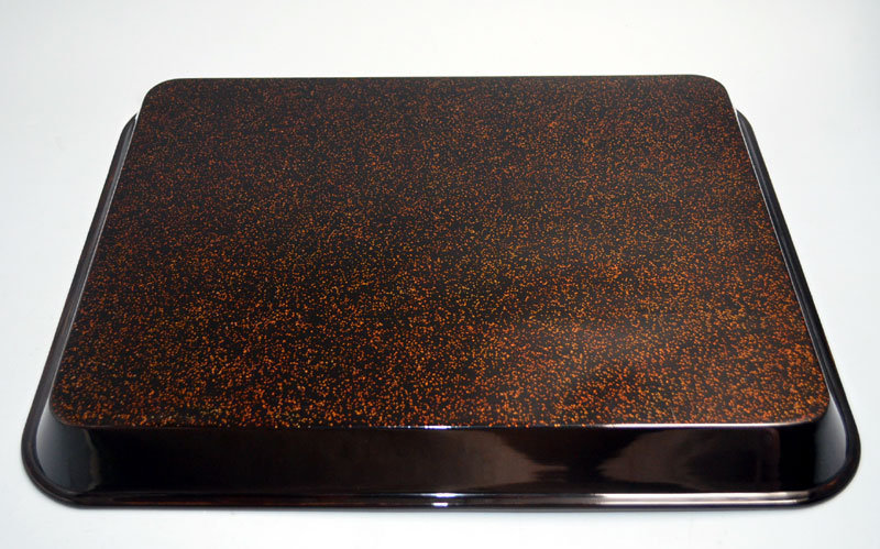 Antique Japanese Maki-e &amp; Inlayed Lacquer Tray