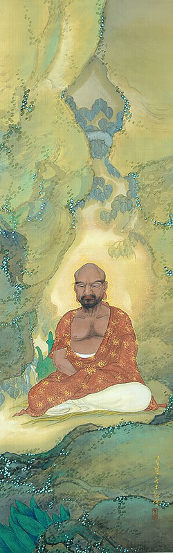 Takayama Shunryo Scroll, Shakyamuni Buddha in Meditation