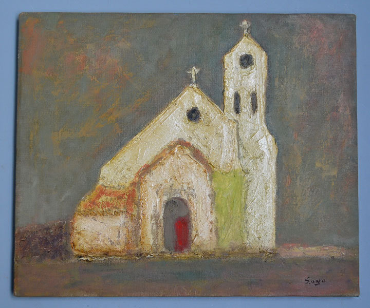 Oil Painting, Church in Paris by Ono Sue