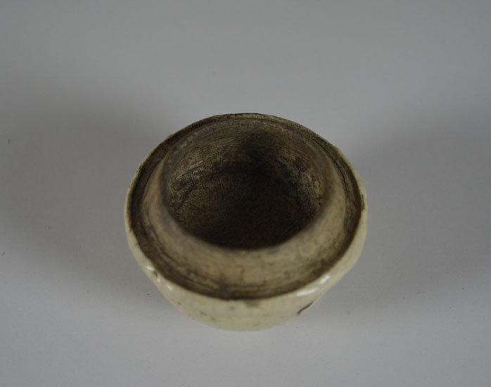 Shino-Oribe Bell Suzu-shaped Kogo Pottery Incese Container