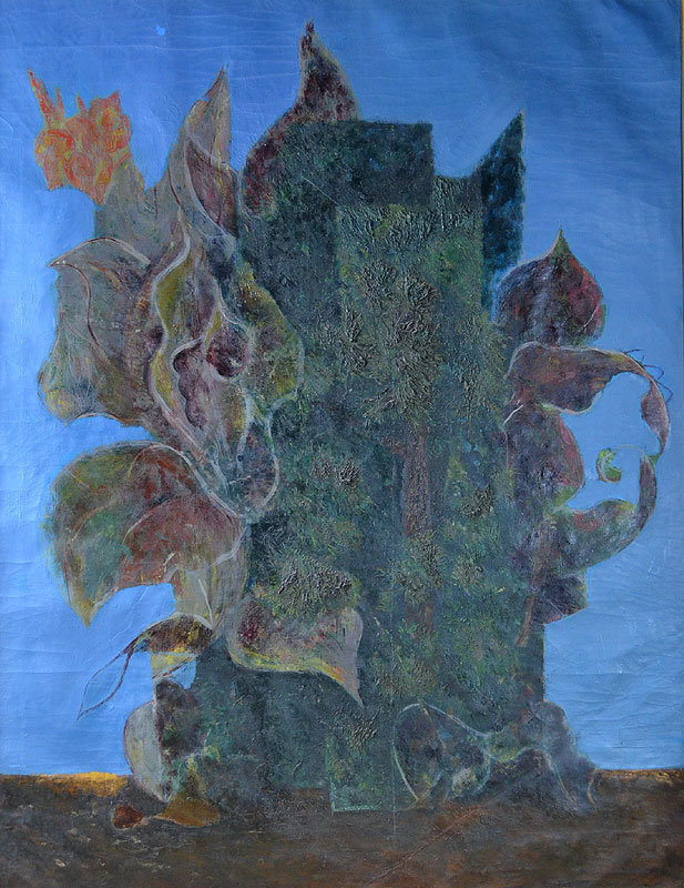 Important Painting, Nakamura Yoshitane, Canna and Cypress, 1938