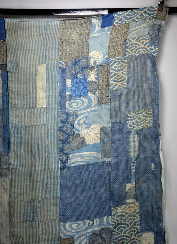 Rare Antique Japanese Asa Boro Textile Cover