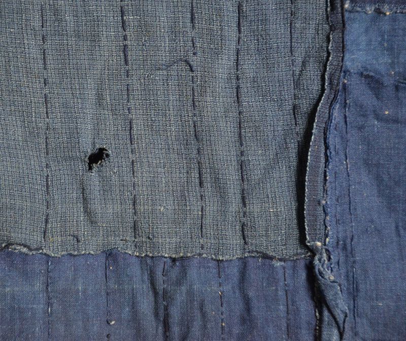 Antique Japanese Boro Textile gohaba