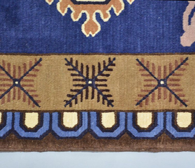 Stunning Ako-Dantsu Carpet with Shishi Lions