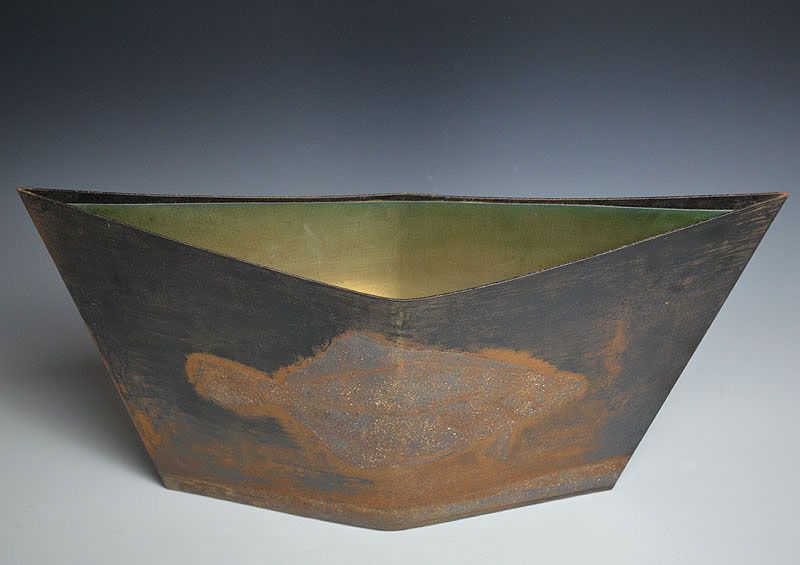 Sano Hiroshi 1962 Exhibited Japanese Metal-work Vase