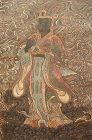 Antique Japanese Buddhist Scroll, Varuna the Dragon King