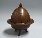 Art Deco Bronze Koro Incense Burner, Hori Joshin