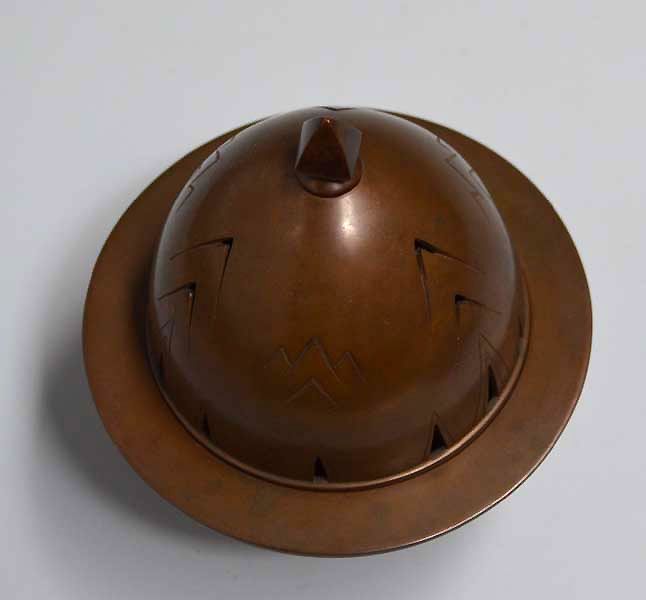 Art Deco Bronze Koro Incense Burner, Hori Joshin