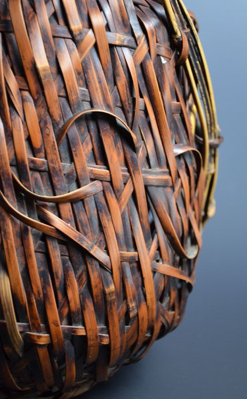 Exquisite Wa-gumi Japanese Woven-Bamboo Basket