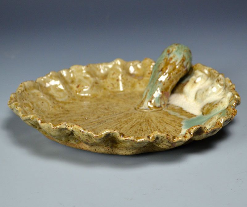 Rare Maiko Yaki Mingei Pottery Plate