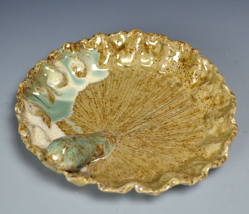 Rare Maiko Yaki Mingei Pottery Plate