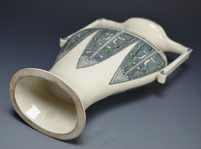 Rare Meiji p. Japanese Art-Nouveau Vase, Ito Tozan I