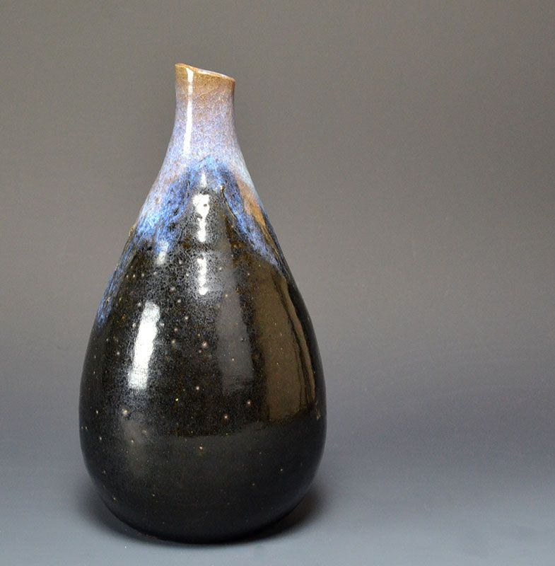 Antique Japanese Edo p. Satsuma Tokkuri Sake Flask
