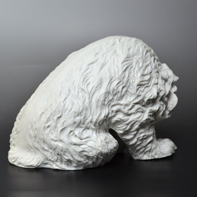 Banko-yaki Sculpture, White Porcelain Bear