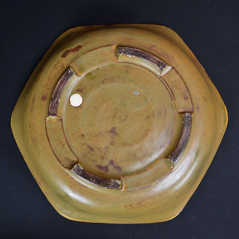 Exquisite Antique Pottery Dish Set, Takahashi Seizan