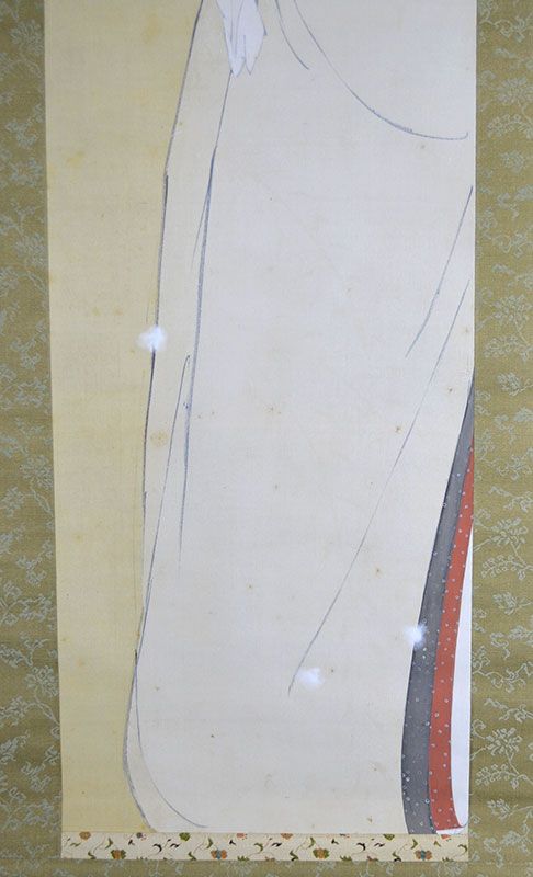 Kitano Tsunetomi Painted Scroll, The Heron Maiden