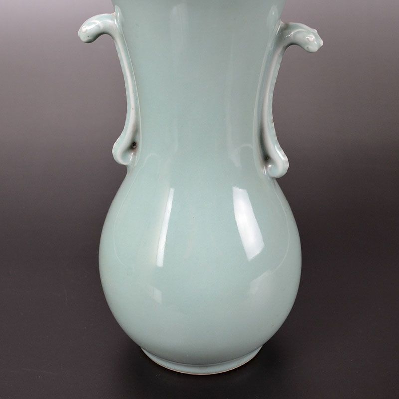 Rare MIyagawa (Makuzu) Kozan Celadon Snake Vase