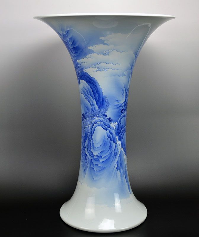 Unprecedented Miyagawa (Makuzu) Kozan Flaring Vase