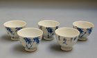 Rare Porcelain Tea Cups, Nukina Kaioku/Ninnami Dohachi