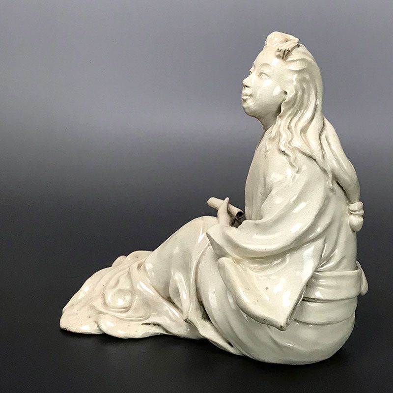 Rare Antique Japanese Ceramic Okimono by Kinkozan