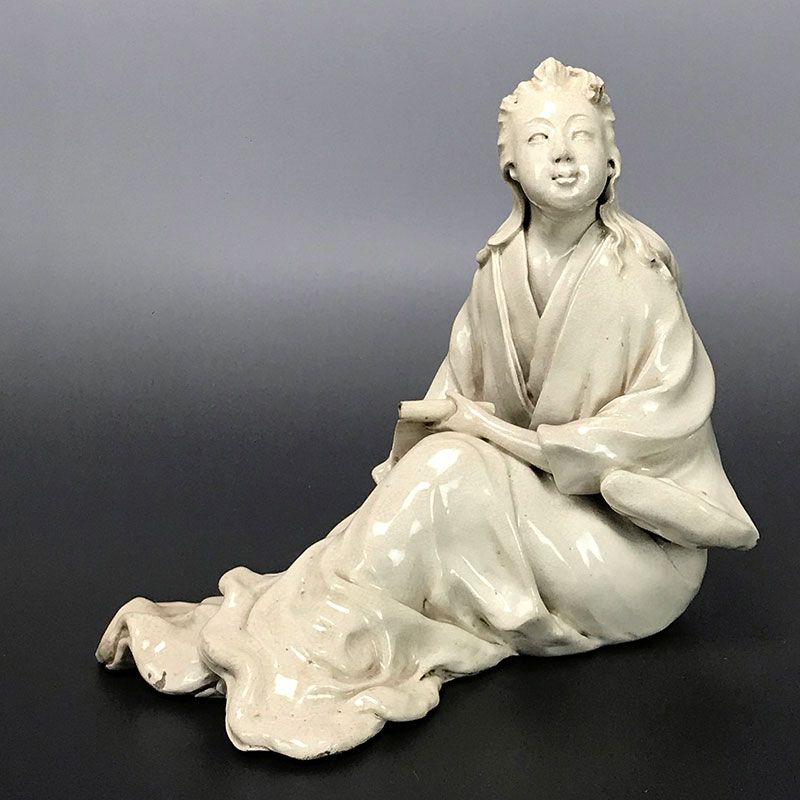Rare Antique Japanese Ceramic Okimono by Kinkozan