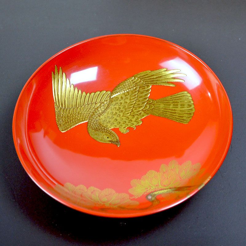 Incredible Antique Japanese Sake Cup Set, Hawks
