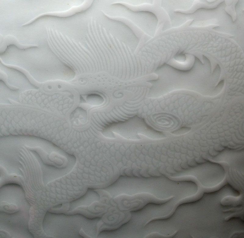 Masterpiece! Miura Chikusen Hakuji Vase, Dragons &amp; Clouds